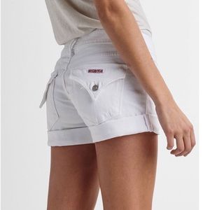 Hudson Croxley White Denim Shorts